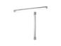 Deux luminaires LED blancs, un horizontal et un vertical.