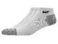 Trois paires de chaussettes blanches CAT avec des accents gris.