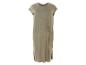 Robe tunique beige, style minimaliste.