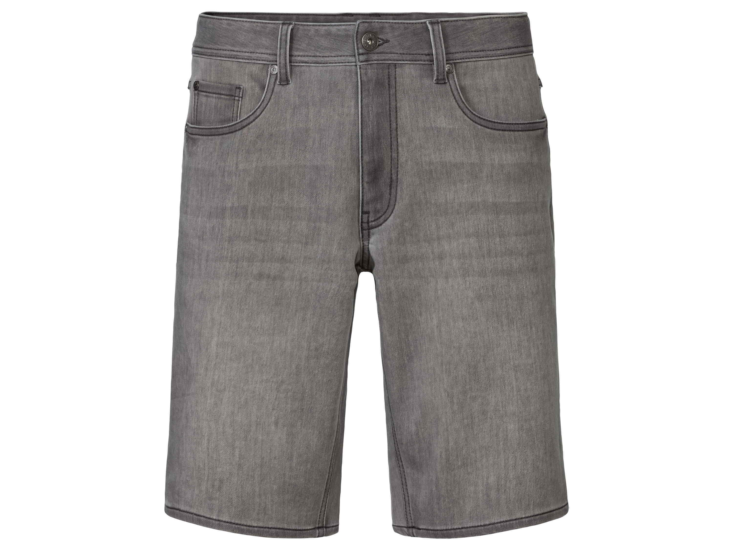 LIVERGY® Bermuda en jean homme  (gris clair )