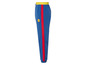 Pantalon de survêtement Lidl bleu avec une bande rouge.