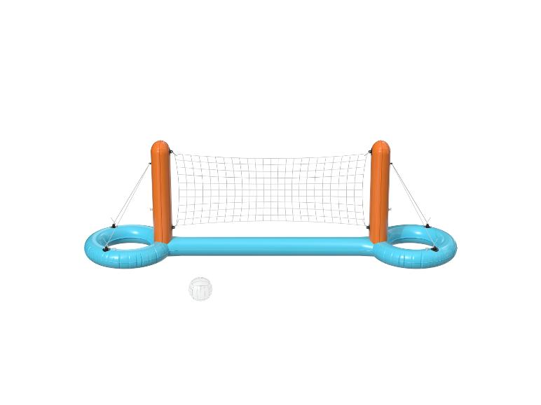 Jeu de volley flottant gonflable avec ballon.
