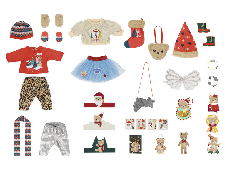 Aller en mode plein écran : Baby Born Calendrier de l'Avent avec vêtements et accessoires - Image 4