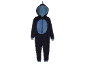 Combinaison enfant bleu foncé avec capuche et ventre bleu clair