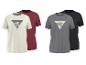 T-shirts homme à motif montagne en blanc, rouge, gris et noir.