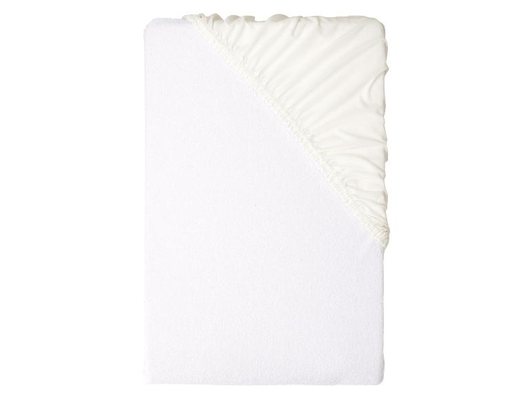 Drap-housse éponge blanc avec élastique