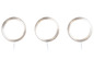 Trois lampes LED rondes, parfaites pour la photographie.