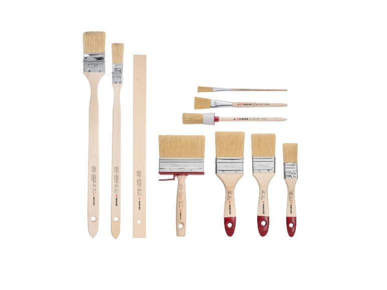 Ensemble de pinceaux et brosses Parkside pour la peinture et le bricolage.