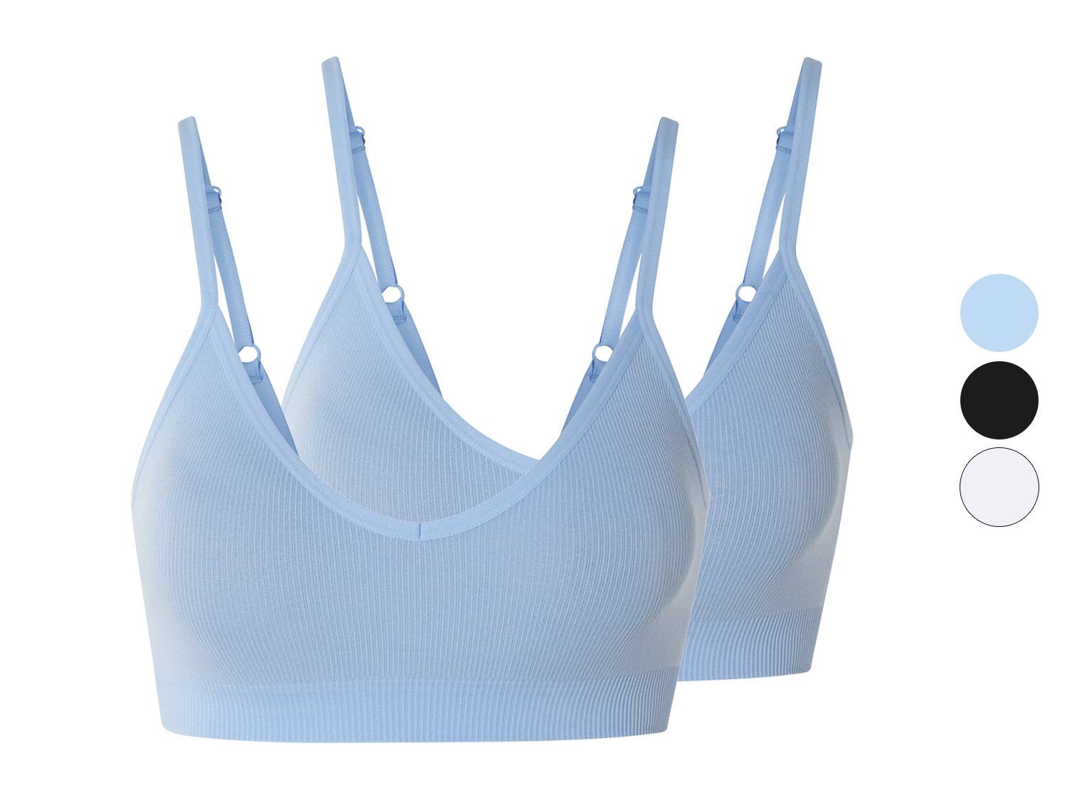 esmara® Lot de 2 brassières seamless femme