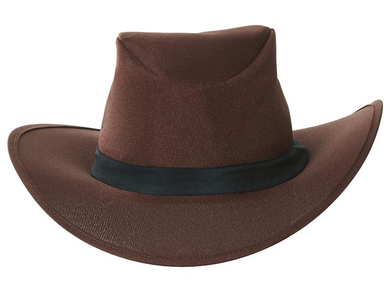Chapeau de cowboy marron avec un bandeau noir