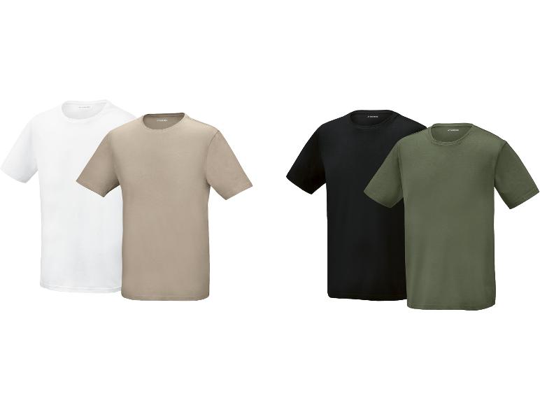 Deux t-shirts clairs et deux foncés à manches courtes pour hommes