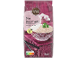 Paquet de riz Basmati avec Nutri-Score A, un bol de riz et des orchidées.