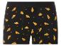 Boxers noirs avec un motif pizza.