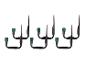 Lot de 6 crochets de garage noirs avec embouts verts pour le rangement