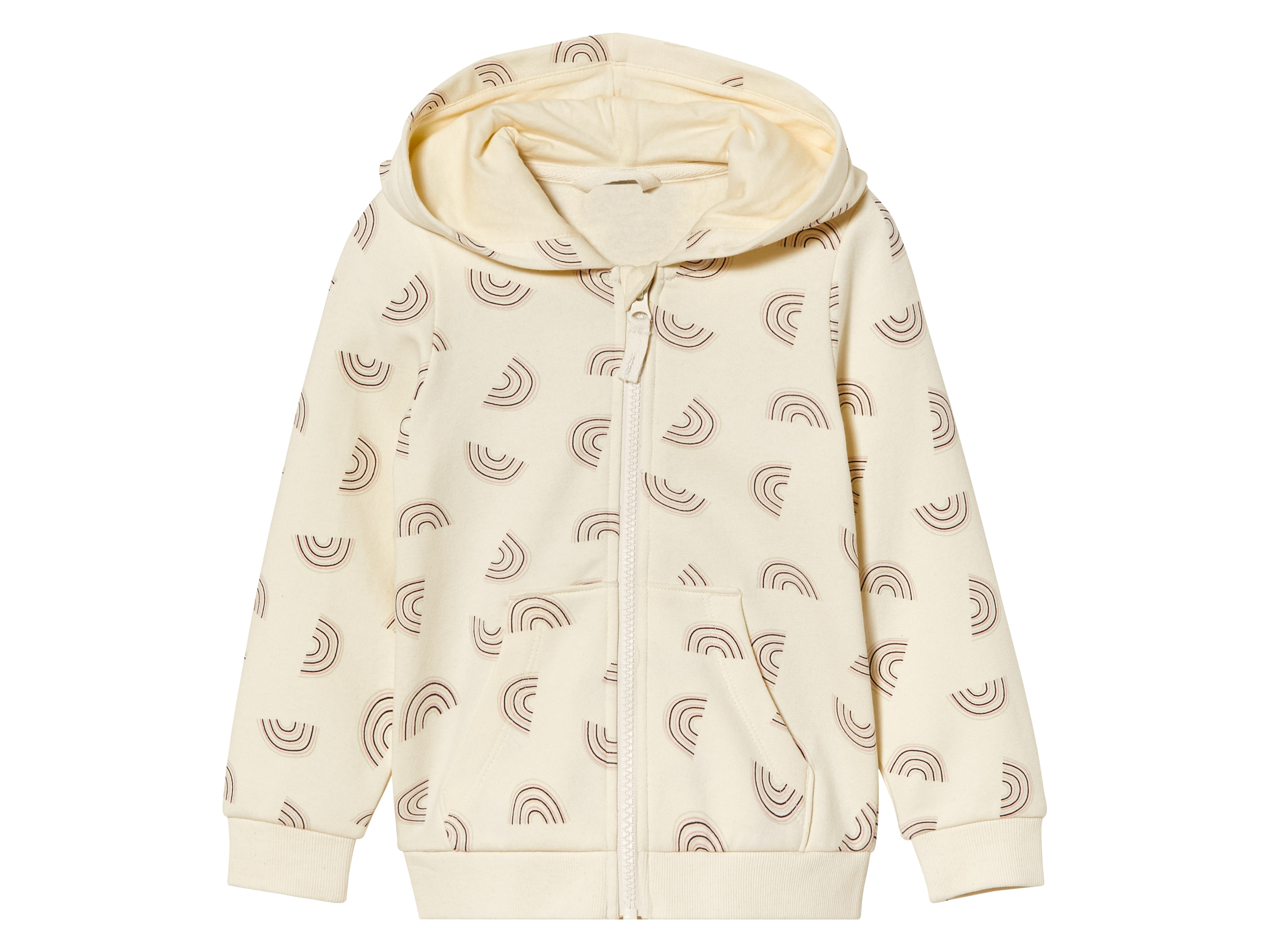 lupilu® Sweat molletonné petite fille (2-4 ans, blanc/motif)