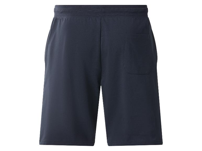 Short de loisirs bleu foncé avec poche arrière.