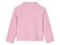 Une veste en polaire rose à manches longues.