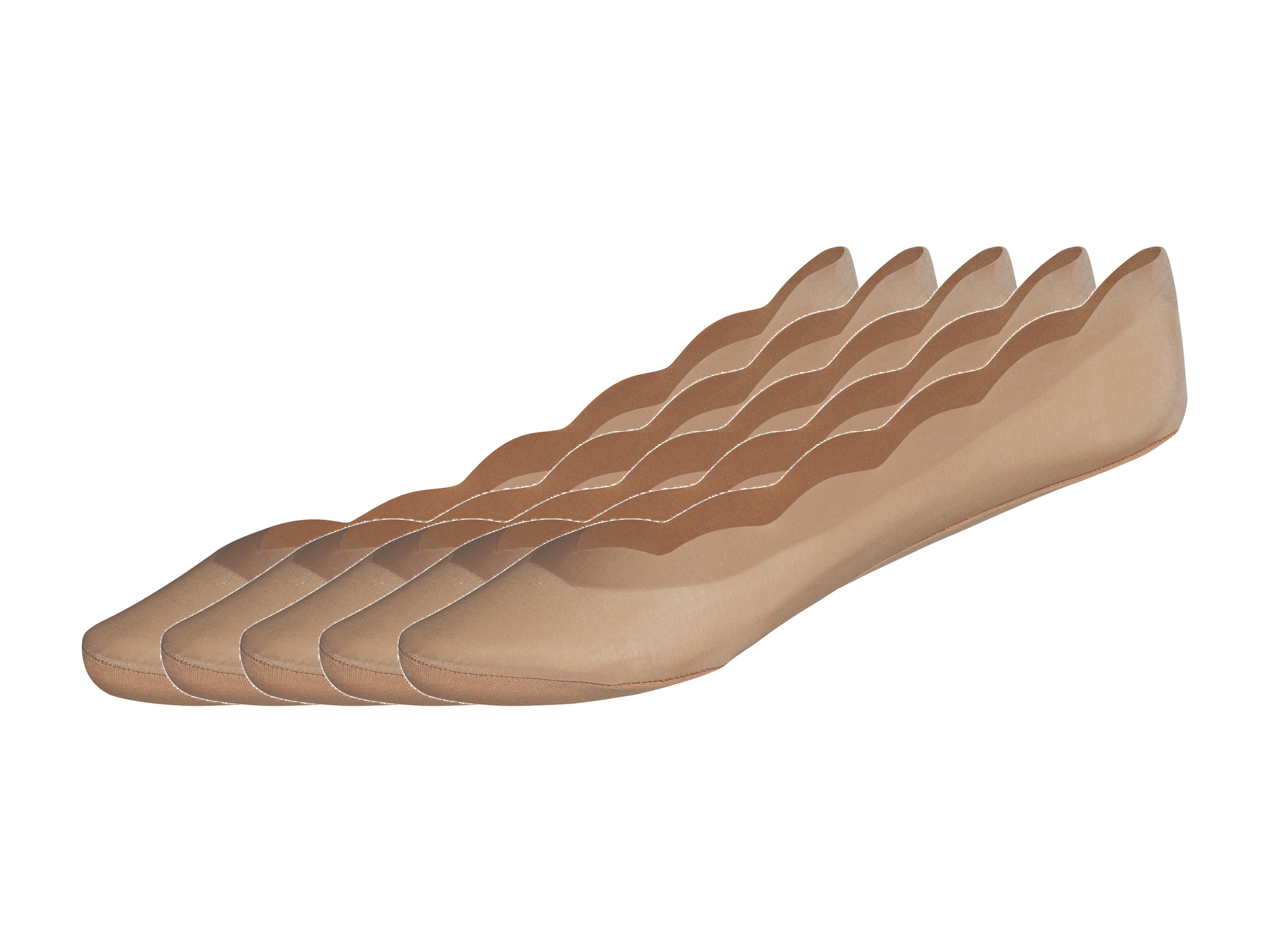 esmara® Lot de 5 protège-pieds femme (nacré, 35-38)