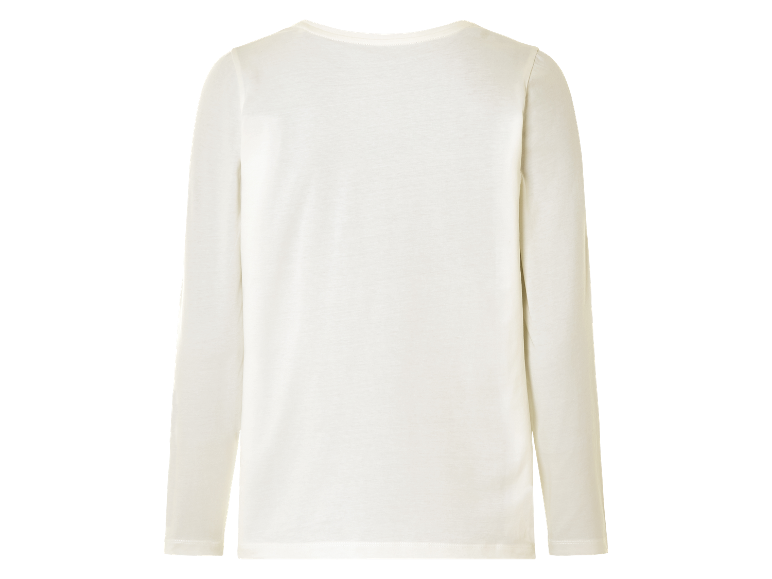 T-shirt blanche à manches longues pour enfant.