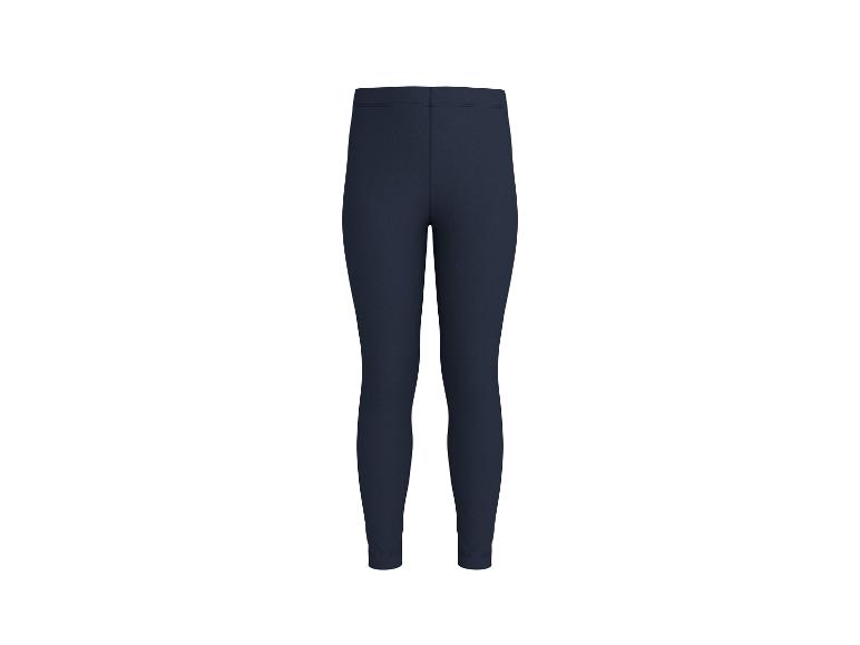 Legging enfant bleu foncé sur fond blanc.