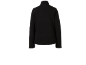 Vue arrière d'une veste polaire noire avec col montant et manches longues
