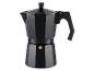 Une cafetière noire pour faire de l'espresso.