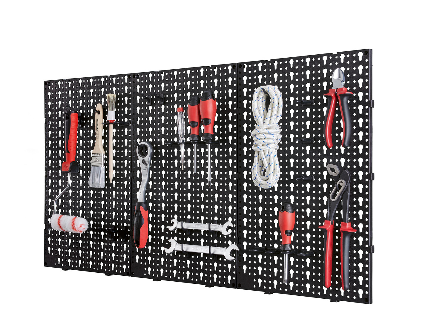 Porte-clés multifonction avec étagère de rangement, montage mural, sans