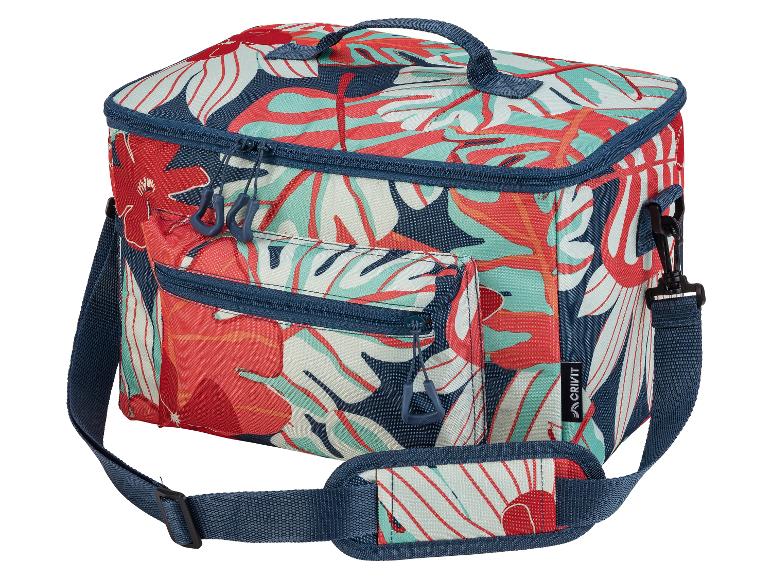 Sac isotherme à motif floral avec bandoulière et poche avant