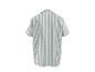 Chemise homme rayée à manches courtes grise, vue de dos
