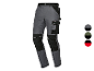 Pantalon de travail Parkside gris et noir.