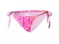 Maillot de bain rose à nouer, imprimé léopard.