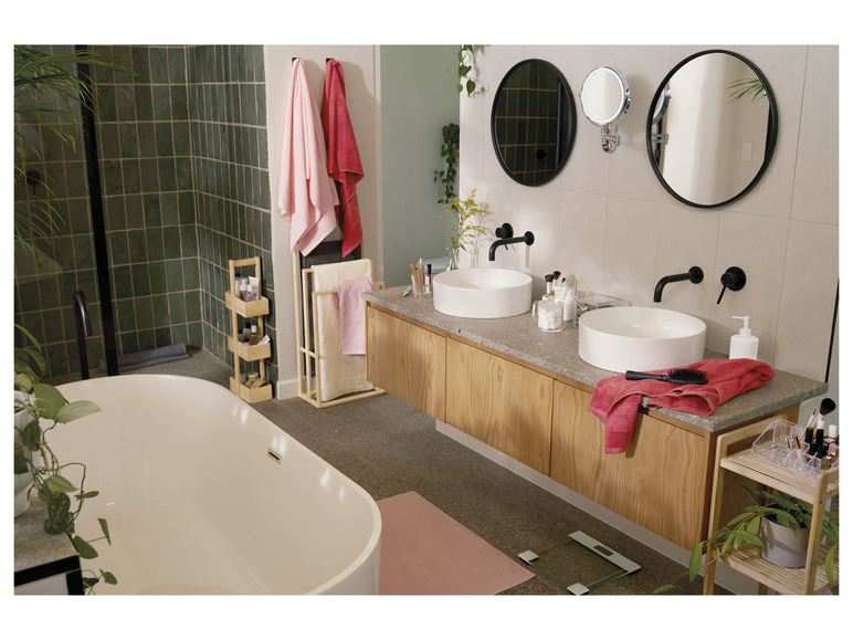 Aller en mode plein écran : LIVARNO home Set de 2 serviettes de toilette en éponge, 50 x 100 cm - Image 10