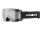 Masque de ski noir avec verres miroir et sangle élastique