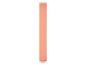 Lampe cylindrique orange sur fond blanc