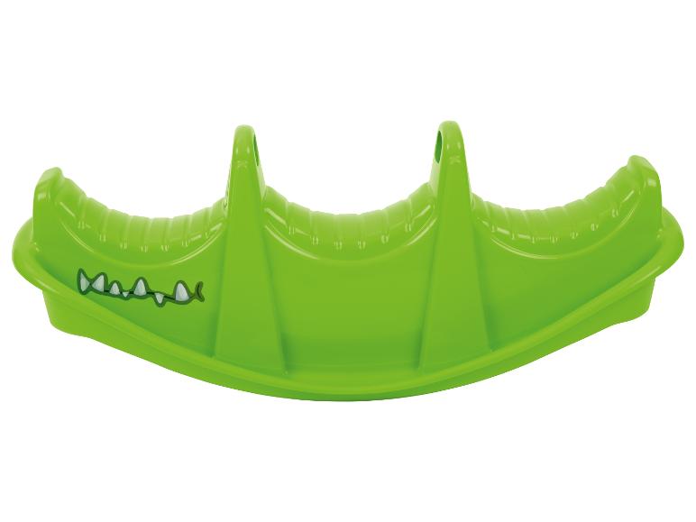 Balançoire à bascule verte pour enfants avec motif crocodile