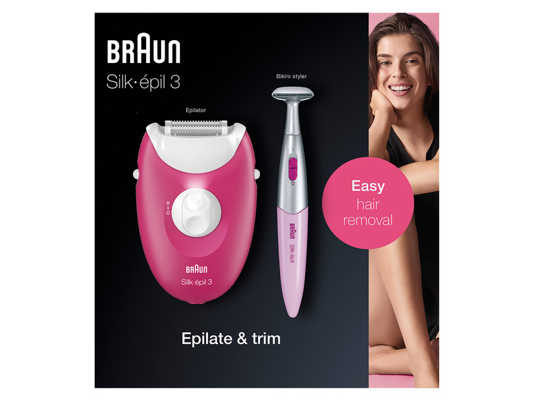 Aller en mode plein écran : BRAUN Épilateur électrique Silk-épil 3-420 - Image 2