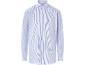 Chemise homme à rayures bleues et blanches à manches longues