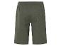Shorts en tissu gaufré vert olive.