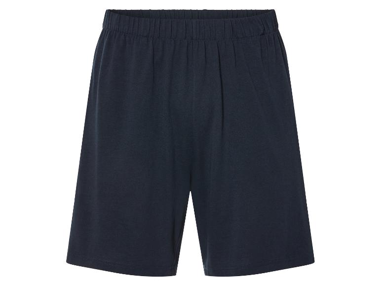 Shorts en jersey bleu marine.