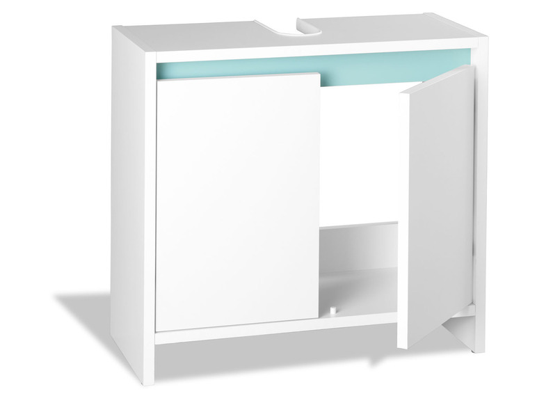 Aller en mode plein écran : LIVARNO home Meuble sous-vasque Oslo, 60 x 55 x 28 cm, blanc mat - Image 6