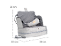 Chaise haute portable Roba pour enfants, dimensions 30x28x23 cm.
