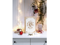 Décoration de Noël avec une pancarte en bois 'Wishing You A Very Merry Christmas And A Happy New Year'.