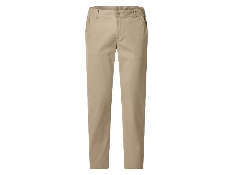 Pantalon chino beige pour homme, coupe droite