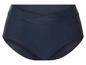 Bas de maillot de bain bleu marine à taille haute.