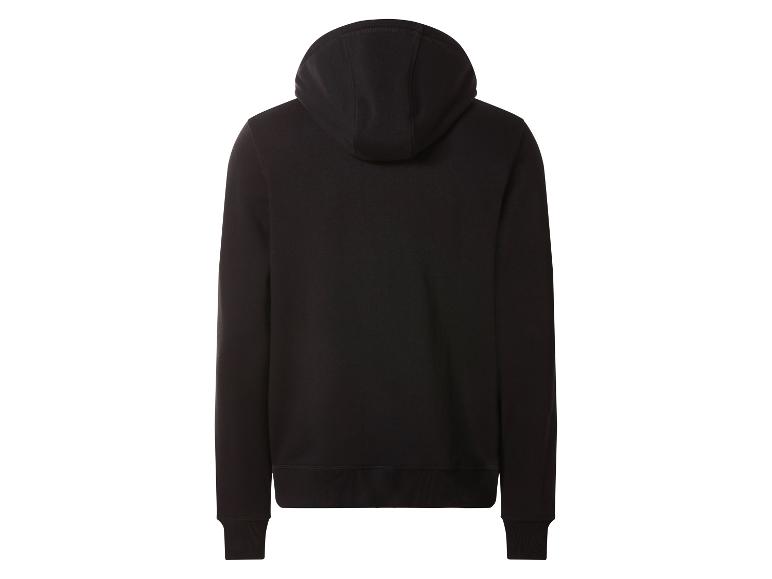Sweat à capuche noir pour homme, vue de dos