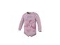 Body bébé rose à manches longues avec motif Minnie Mouse et texte.