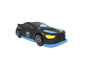Une voiture de course noire avec le numéro 91.