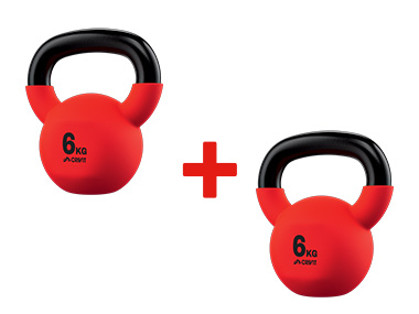 CRIVIT  Lot de 2 Kettlebell de 6 kg