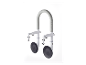 Barre de douche à ventouses, idéale pour les salles de bain adaptées.