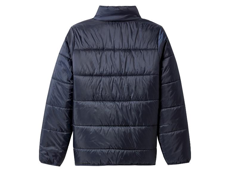 Veste matelassée bleu marine, vue de dos.